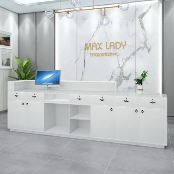 Cheap Modern Salon Reception Desk Luxury Front Reception Desk for Boutique Store