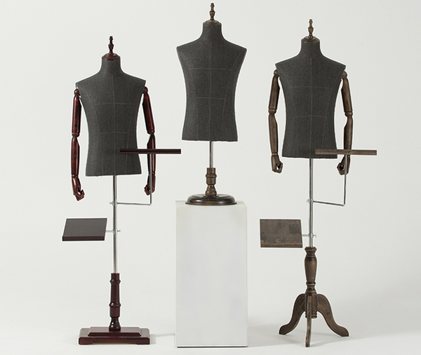 Male Dummy Adjustable Half Body Display Mannequin