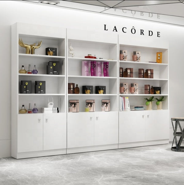 Cosmetic Store Design Wall Shelf Makeup Storage Cabinet