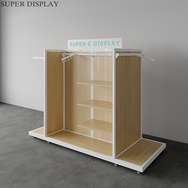 Custom Wooden Slatwall Display Stands Rack