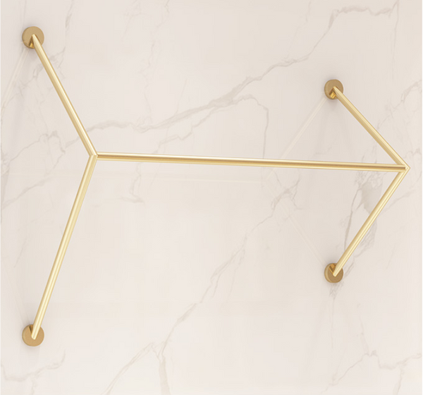 Wholesale Golden Clothing Shelf Display Rack Wall