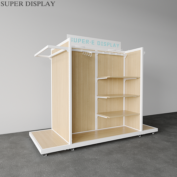 Custom Wooden Slatwall Display Stands Rack