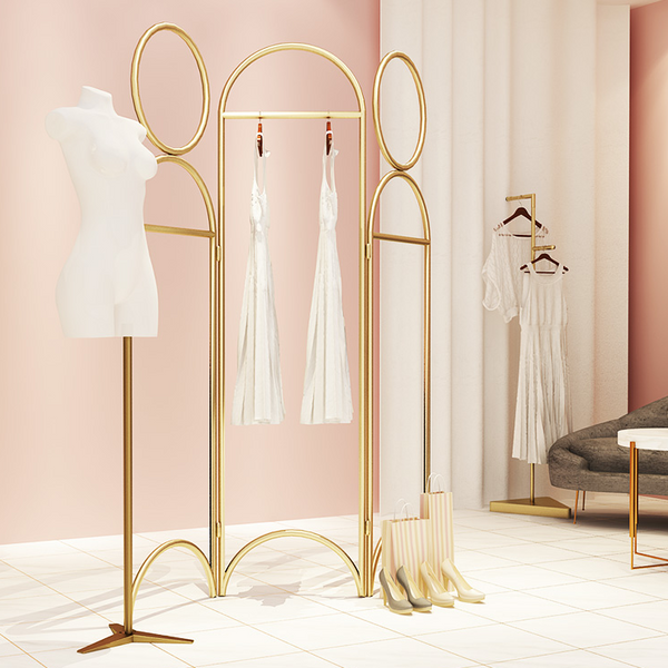 Retail Store Movable Clothing Display Stand