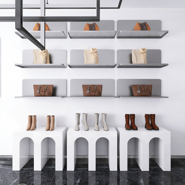 Slatwall Shoe Display Stand Shelf Handbag Rack
