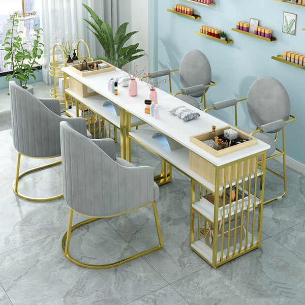 Modern Nail Salon Furniture Nail Desk Manicure Table and Chair Set