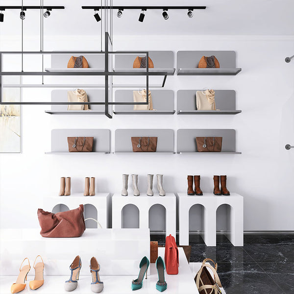 Slatwall Shoe Display Stand Shelf Handbag Rack