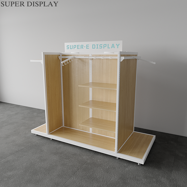 Custom Wooden Slatwall Display Stands Rack
